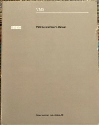 VMS General User's Manual